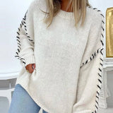 Perpétuel - Pull en tricot chaud décontracté