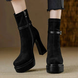 Janete - Bottes à plateforme luxueuses alliant confort et style à chaque pas