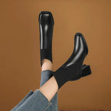 Cátia - Bottines Élégantes à Talon Plat