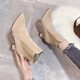 Rita - Bottines à plateforme en daim