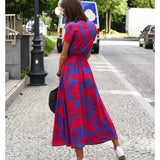 Amélia - Robe midi à motif floral
