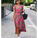 Amélia - Robe midi à motif floral