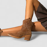 Josiane | Bottines Western Brodées Chelsea Boots