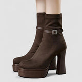 Janete - Bottes à plateforme luxueuses alliant confort et style à chaque pas