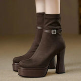 Janete - Bottes à plateforme luxueuses alliant confort et style à chaque pas