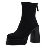 Olga - Bottes au style moderne et au confort en daim