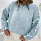 Perpétuel - Pull en tricot chaud décontracté