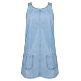 Anne | Robe en jean sans manches