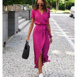 Amélia - Robe midi à motif floral