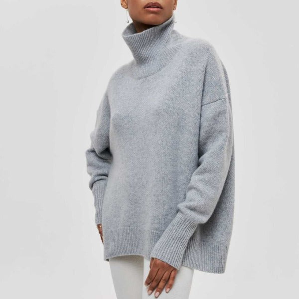 Catherine | Maille torsadée à col roulé Pull