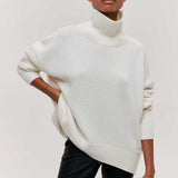 Catherine | Maille torsadée à col roulé Pull