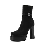 Janete - Bottes à plateforme luxueuses alliant confort et style à chaque pas