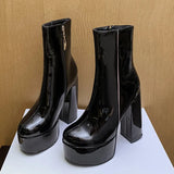 Carina - Bottes avec super haut plateau pour charme et confiance en soi
