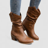 Sylvie | Bottes santiag souples à talon