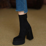 Olga - Bottes au style moderne et au confort en daim