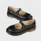 Chaussures Mary Jane Vintage pour Femmes – Chaussures en Cuir Classiques avec Bride & Semelle Confort