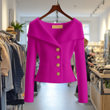 Élisabeth | Cardigan côtelé à col châle