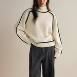 Claudine | Col roulé en mélange de coton Pull