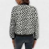 Régine | Veste bomber léopard zippée