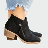 Bottes en cuir orthopédique premium à talons pour l'hiver