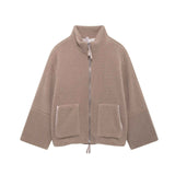 Hélène | Veste teddy oversize crème