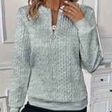 Sylvie | Pull en tricot à fermeture éclair