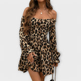 Robe envoûtante avec imprimé léopard