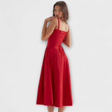 Zipporas - Robe bustier cintrée avec un imprimé floral moderne de printemps