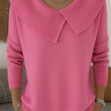 Corinne | Pull en maille à grand col