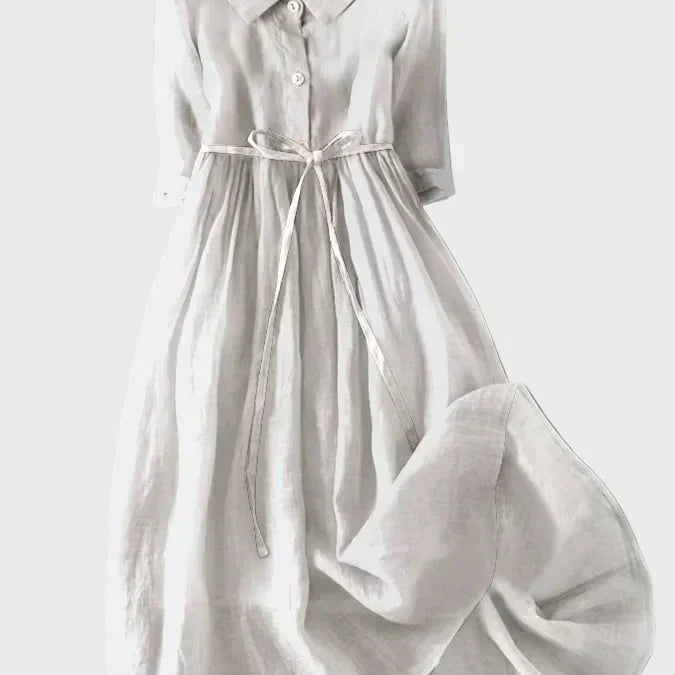 Robe avec Col Élégant
