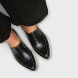 Junia – Mocassins noirs à bout pointu