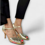 Maria - Talons aiguilles dorés
