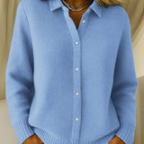 Nathalie | Cardigan en maille waffle texturée
