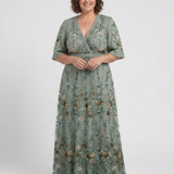 Melodi – Robe maxi fleurie à décolleté en V