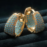 Vintage Creolen aus Opal
