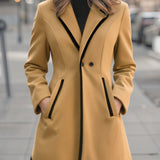 Béatrice | Manteau cintré à double boutonnage Doudoune