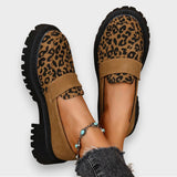 Irene | Mocassin à plateforme en motif léopard