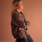 Catherine | Veste léopard oversize boutonnée
