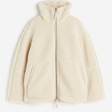 Hélène | Veste teddy oversize crème