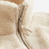 Hélène | Veste teddy oversize crème