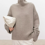 Béatrice | Col roulé en tricot torsadé Pull