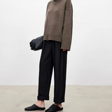 Béatrice | Col roulé en tricot torsadé Pull