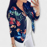 Nadine | Veste bomber à fleurs légère