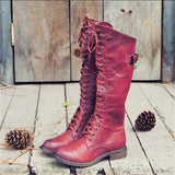 Brunhilde | Bottes à lacets avec tige haute