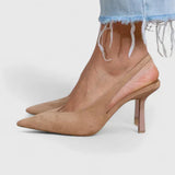 Monique | Escarpins slingback nude