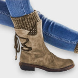 Herta | Bottes de cowboy en tricot d'hiver
